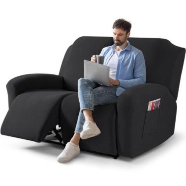 Imagem de Capa Reclinável Loveseat TAOCOCO 6 Peças - Poltrona Reclinável Dupla