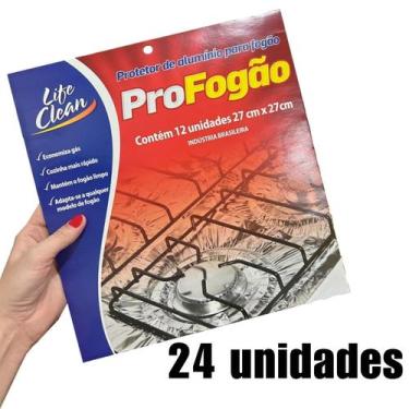 Imagem de Protetores De Alumínio com 24 unidades Para Fogão 4/6 Bocas - LIFE CLE
