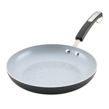 Imagem de Farberware Frigideira/frigideira antiaderente de cerâmica monocromática da Disney, pode ser lavada na lava-louças, frigideira aberta antiaderente de 28 cm - preta