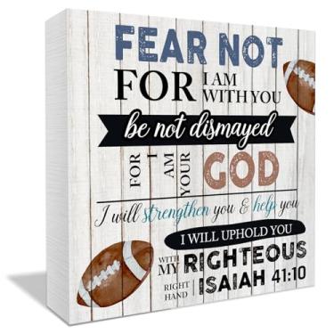 Imagem de LNOKRIM Presentes Cristãos Inspiradores: Placa De Caixa Madeira, Decoração Com Versículos Bíblicos Para Quarto Infantil