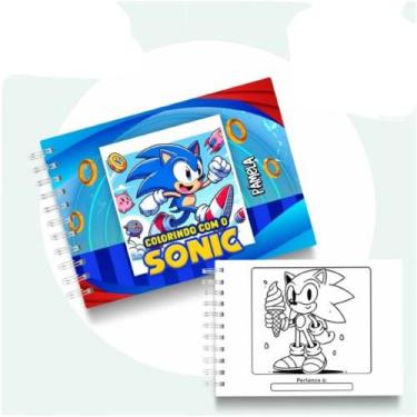 Imagem de Livro Para Colorir Bobbie Sonic Capa Dura Compartilhar Emoldurar Encad