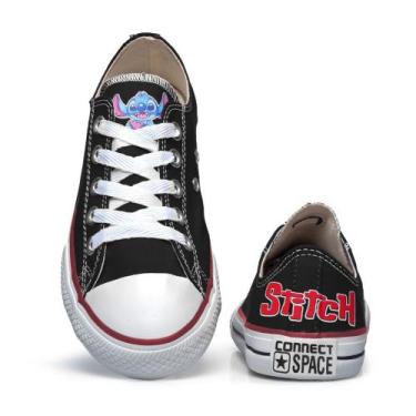 Imagem de Tenis All Feminino Lillo Stitch Star Cano Baixo Mega Lançamento 600TeL