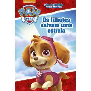 Imagem de Livro Patrulha Canina Livro de História com Adesivos Os Filhotes Salva
