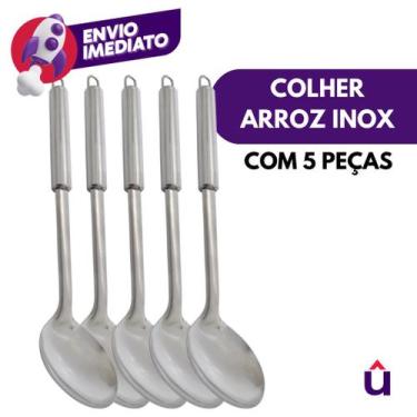 Imagem de Kit Colher Arroz Grande Preparar Servir Mesa Preparo Refeições Restaur