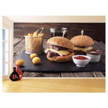 Imagem de Papel De Parede 3D Alimentos Lanches Artesanais 3,5M Al427 - Você Deco