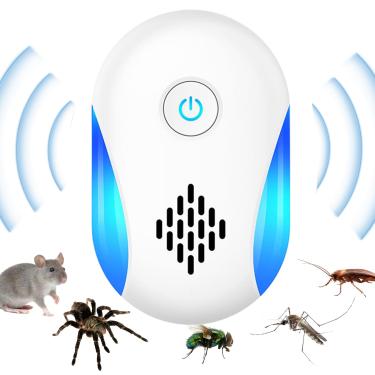 Imagem de Repelente de Ratos, Repelente Eletrônico Ultrassônico de Tomada para Ratos, Armadilha Eletrónica Silenciosa de Tomada para Infestações de Baratas em Pátios e Jardins