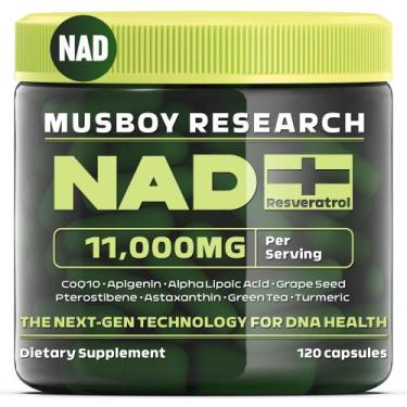 Imagem de Suplemento NAD+ Ribosídeo de nicotinamida lipossomal 11000 mg 120 cáps