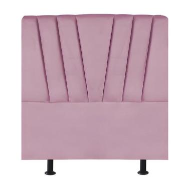 Imagem de Cabeceira Solteiro Cama Box Estofada 100 Cm Antonella Suede rosa