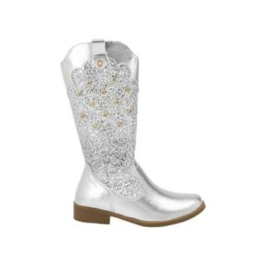 Imagem de Bota Infantil Feminina Klin Atena Com Glitter Cinza - 1950-Feminino