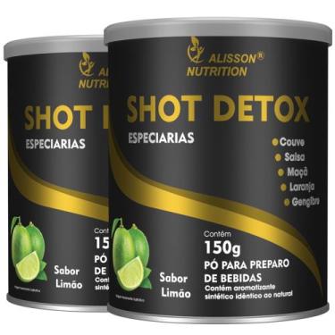 Imagem de Shot Detox Polpa De Maçã e Laranja Gengibre Couve Salsa Lata 2x150 gra
