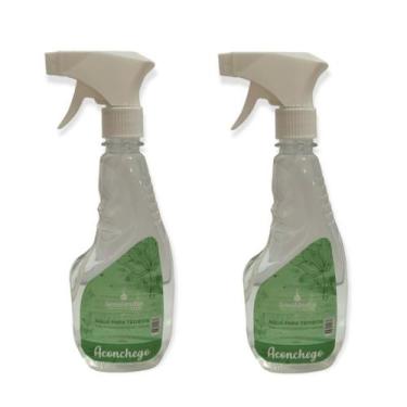 Imagem de 2 Água para Tecido 500ml Facilitador Passar Roupa Tecido Borrifador Ga