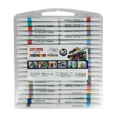 Imagem de Super Marcador Conjunto Canetinhas Coloridas 80 Cores - Sweet Home