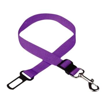 Imagem de Cinto de Segurança Pet para Cachorro e Gato Passeio Seguro (ROXO)