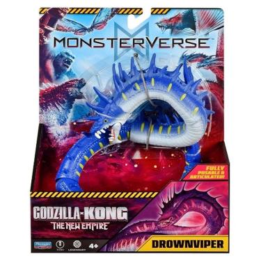 Imagem de Godzilla Vs Kong Novo Império – Boneco Totalmente Articulado e Posicionavel Drownviper 15 Cm  - Sunny