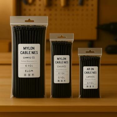 Imagem de Kit Abraçadeiras De Nylon Presilha Lacre 3000un Enforca Gato