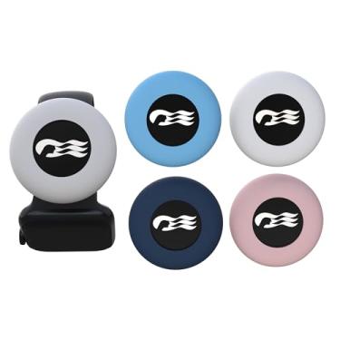 Imagem de GudCoaks [Pacote com 4] Porta-adaptadores de relógio princesa oceano medalhão para carnaval oceano medalhão (2023, 2024, 2025), serve para pulseiras de relógio - azul/azul escuro/rosa/branco