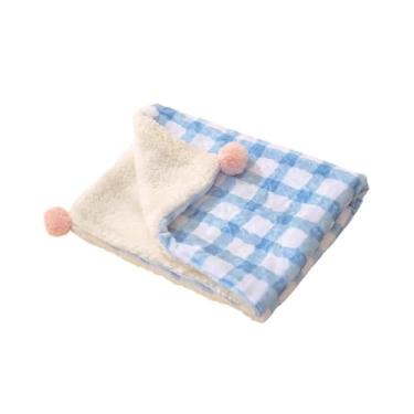 Imagem de predolo Cobertor para animais de estimação, tapete de dormir para animais de estimação, cama para cães multiuso, confortável, almofada para gaiola de cachorro, Azul, M
