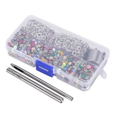 Imagem de Zerodis Aluguel de Cores de Latão Longo, Rebites de Cogumelos de 6 Mm Mm para Roupas e Bagagem, Caixa de Ferramentas Com 380 Rebites, Ideal para Couro e Acessórios