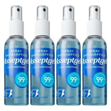 Imagem de Álcool Spray Antisséptico Original 120ML com Clorexidina Asseptgel Pro