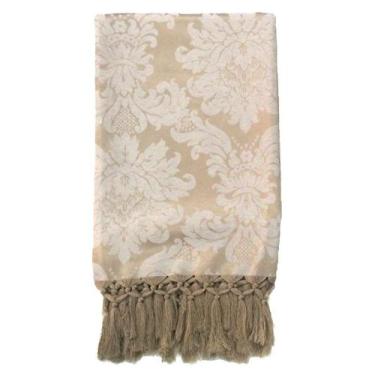 Imagem de Manta de Sofá Jacquard Bege Cobre 190x140 - Sua Casa Decor