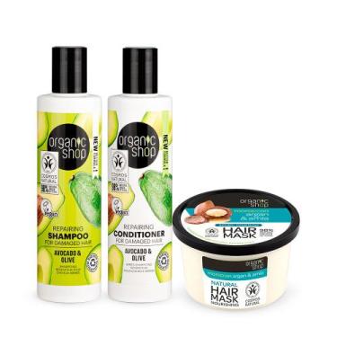 Imagem de Kit Essencial Nutrição Cabelo Ressecado Organic Shop