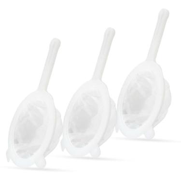 Imagem de Conjunto de 3 filtros de malha de nylon ultrafinos (100/200/400 mícrons) - Filtro reutilizável de grau alimentício para leite de soja, leite de nozes, café, chá, kefi, suco - pode ser lavado na