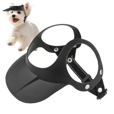 Imagem de Chapéu de praia para cães, chapéu de sol com viseira para animais de estimação | Touca de sol ajustável com orifícios de orelha, suprimentos para animais de estimação para filhotes, , viagens