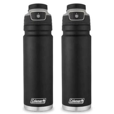 Imagem de Kit com 2 Garrafas Térmicas 1,2L FreeFlow AUTOSEAL Preta Coleman, Únic
