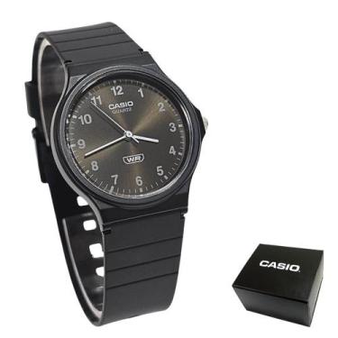 Imagem de Relógio Casio Unissex Analógico Bioresina Preto Mq-24B-1Bdf