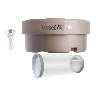 Imagem de IEUDNS Vaporizador de bolas de badminton, umidificador de peteca, leve para jogos esportivos, tampa de tubo de vapor de peteca de badminton, Damasco com Balde