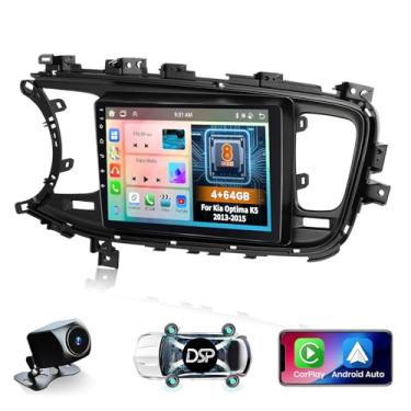 Imagem de 8 núcleos 4 + 64 GB para Kia Optima K5 2013 2014 2015 Android Car Stereo, 9 polegadas 1280 * 720 IPS Touchscreen rádio veicular sem fio Carplay 59UI Navegação GPS WiFi 32EQ DSP Backup Camrea