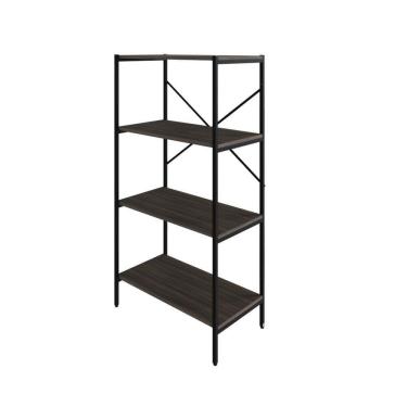 Imagem de Estante C/04 Prateleiras 118x60x33cm Tub Tueh1164 Nogal - Nogal /