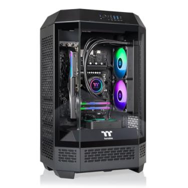 Imagem de Thermaltake LCGS Reactor 8796X Desktop para jogos (AMD Ryzen™ 7 8700F, 32GB 6000MT/s DDR5 RGB Memory, AMD Radeon™ RX 9060 XT 16GB, 1TB NVMe M.2, WiFi, Windows 11) T3BK-B650-96X-LCS