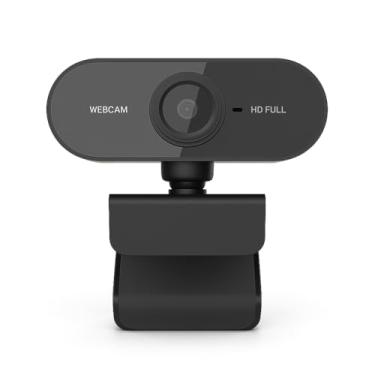 Imagem de Webcam Full HD 1080P para Notebook com Microfone — Plug & Play USB, Ângulo Ajustável 360°
