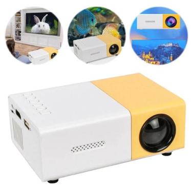 Imagem de Projetor Mini Filme Hd Led Yg300 Portátil Tv Amarelo Full Hd Datashow 