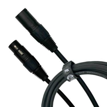 Imagem de Cabo Xlr Macho Para Xlr Fêmea 3 Metros Profissional - PIX