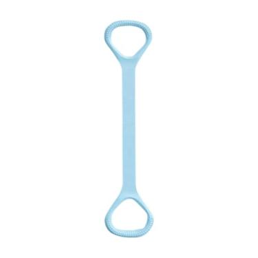 Imagem de Deevoka Faixa elástica resistente para exercícios, ioga, academia, fitness, corda de puxar, 8 alças antiderrapantes, equipamento portátil de treino elástico, Azul 50 Cm de Comprimento