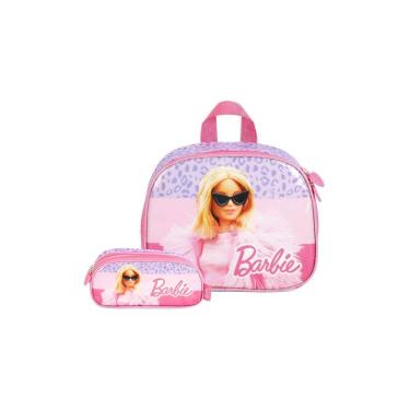 Imagem de Kit Escolar Lancheira Térmica+Estojo Triplo Barbie - Violeta