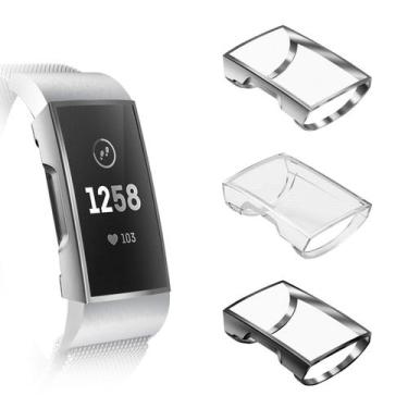 Imagem de Capa protetora de tela, pacote com 3 unidades Fintie Fitbit Charge 4/3