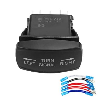 Imagem de TIKSCIENCE Interruptor De Balancim Led Utv 10 Pinos, Adequado Para Carrinho Golfe, Barra Luz Buggy, Luzes Ré, Botão Pressão Com Fio Ligação Horizontal