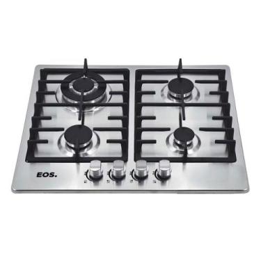 Imagem de Fogão Cooktop Inox A Gás 4 Bocas 1 Dupla Ecg04 Bivolt - Eos B163914 Bi