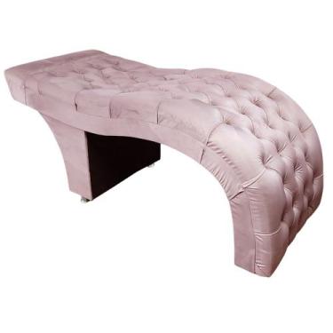 Imagem de Maca para estética de luxo 70 cm - IN-9 Decor, Veludo Rosê