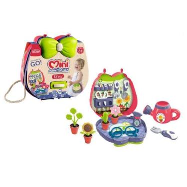Imagem de Brinquedo Kit Jardinagem 13 PÇS Mini Maleta Com Bolsa de Ombro. - toys
