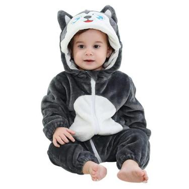 Imagem de Macacão MICHLEY unissex para bebês com capuz e cosplay de animais de i