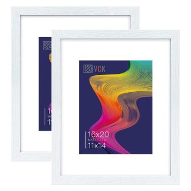 Imagem de Porta-retratos VCK White 16x20 cm Conjunto de 2 com vidro HD