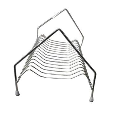 Imagem de ESCORREDOR PARA 14 PRATOS AÇO CROMADO 18,5x18x36CM 1/743 - BRAVINOX