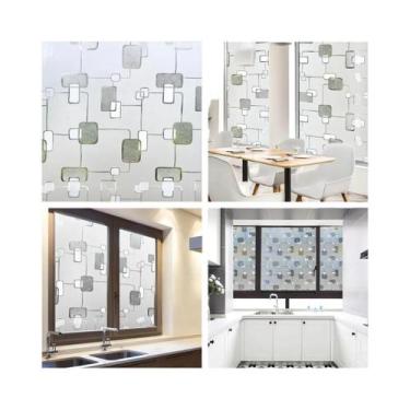 Imagem de Película De Vidro Fosco Para Janelas, Adesivos Opacos Removíveis Com B