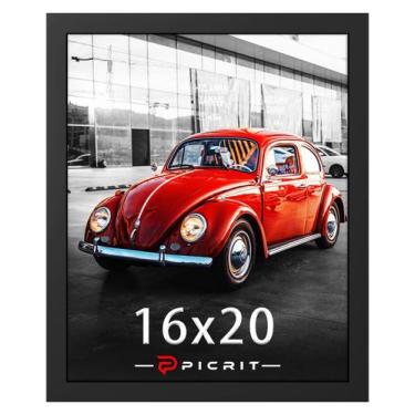 Imagem de Porta-retratos Picrit 16x20 preto para montagem na parede