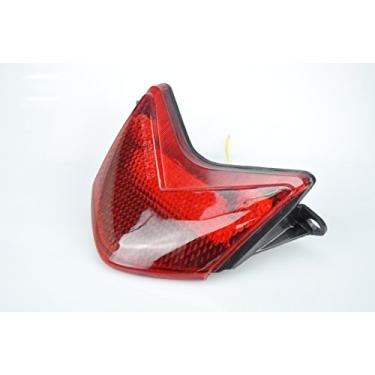 Imagem de Compatível com Z750S / ZR750 2005-2006; Luz traseira de freio de LED para motocicleta + função de seta integrada (vermelho)
