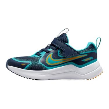 Imagem de Nike Tênis infantil unissex NOVA Fly GS com cadarço, Azul marinho meia-noite/casca de laranja/cacto empoeirado, 30 BR